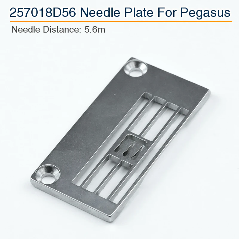 257018D56 Throat Plate Fit Pegasus W562-01CB 3x5.6mm Industrial Coverstitch (Flatlock) Sewing Machine For Thin Fabric