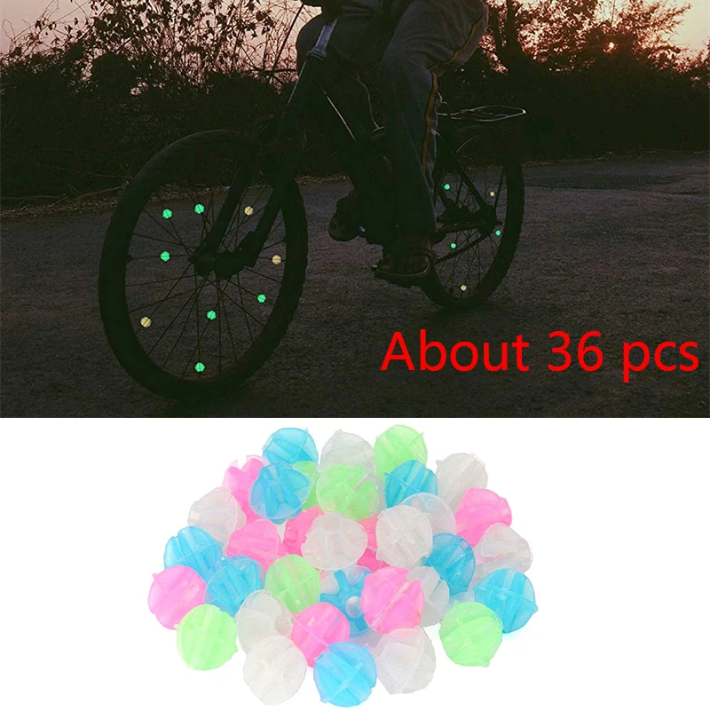 Luminous Bicycle Wheel Spoke 1 Pack Plastic Colorful Wrap Tubes Decor Bike Spokes Cycling Parts Bicycle Accessories