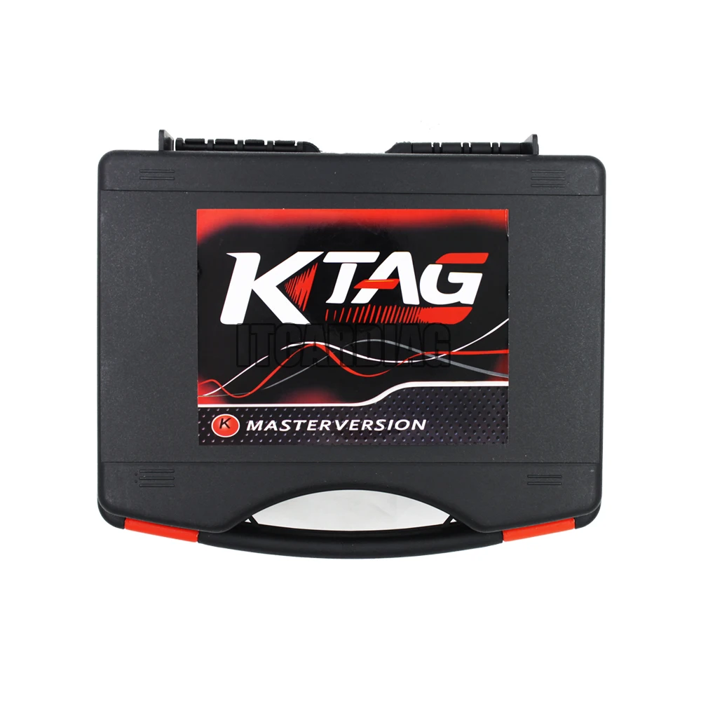 For Ktag V7.020 KESS V2.8 V2 V5.017 SW V2.25 v2.47 4 LED BDM Frame 22pcs Adapters K-TAG ECU Programmer with Toolbox