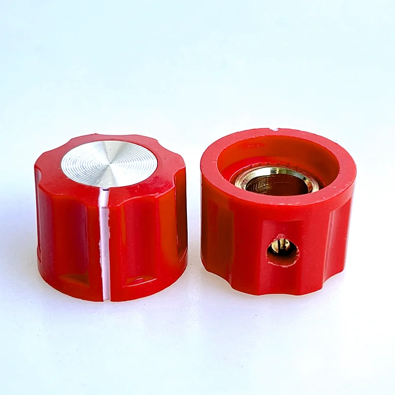 16x12MM Guitar Amplifier Plastic Knob, HIFI DVD Volume Adjustment Knob, Effector Knob, Inner Hole 6.4MM.