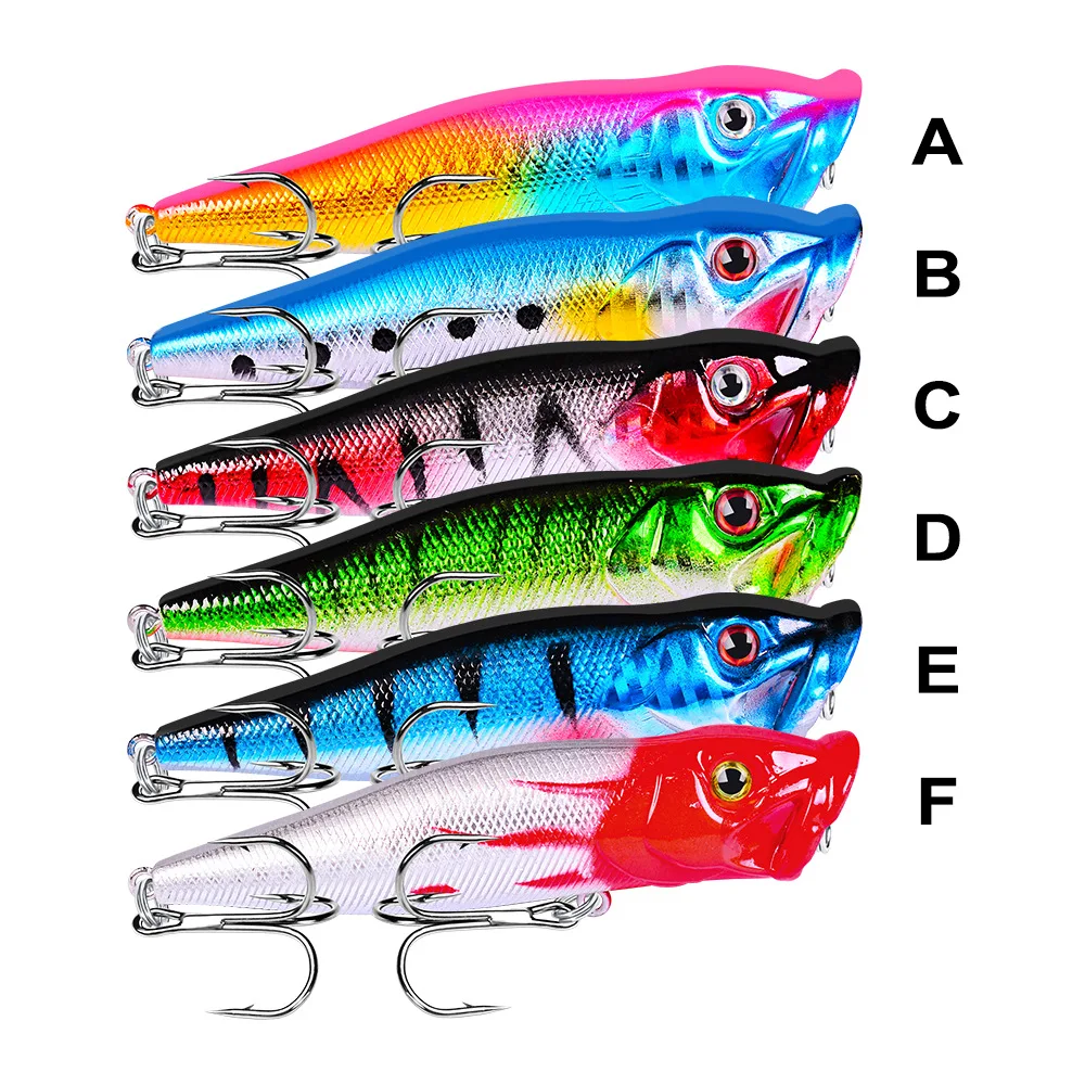 FLYSAND-señuelo Popper Topwater, 93mm, 12,5g, cebo duro de pesca, Wobblers artificiales, aparejos de pesca de plástico