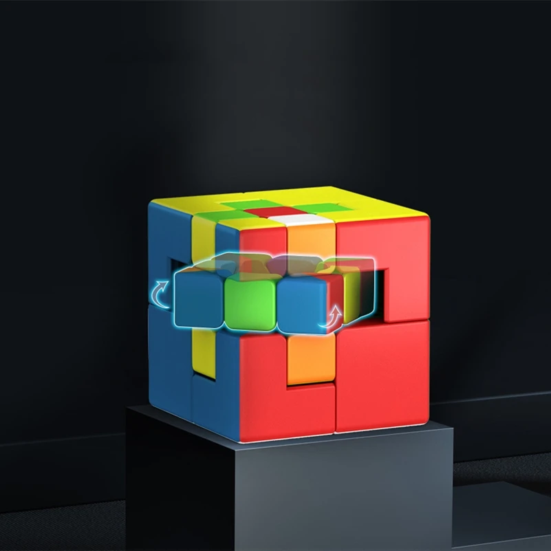 MoYu zauberwürfel Neuheit Binden Puppet cube 3x3x3 Spiel cube Profissional magie cube #1 #2 asymmetrische Puppet Moyu Puzzle Cubes Spielzeug MoYu Novelty Bind puppet cube 3x3x3 Asymmetric Puppet cube