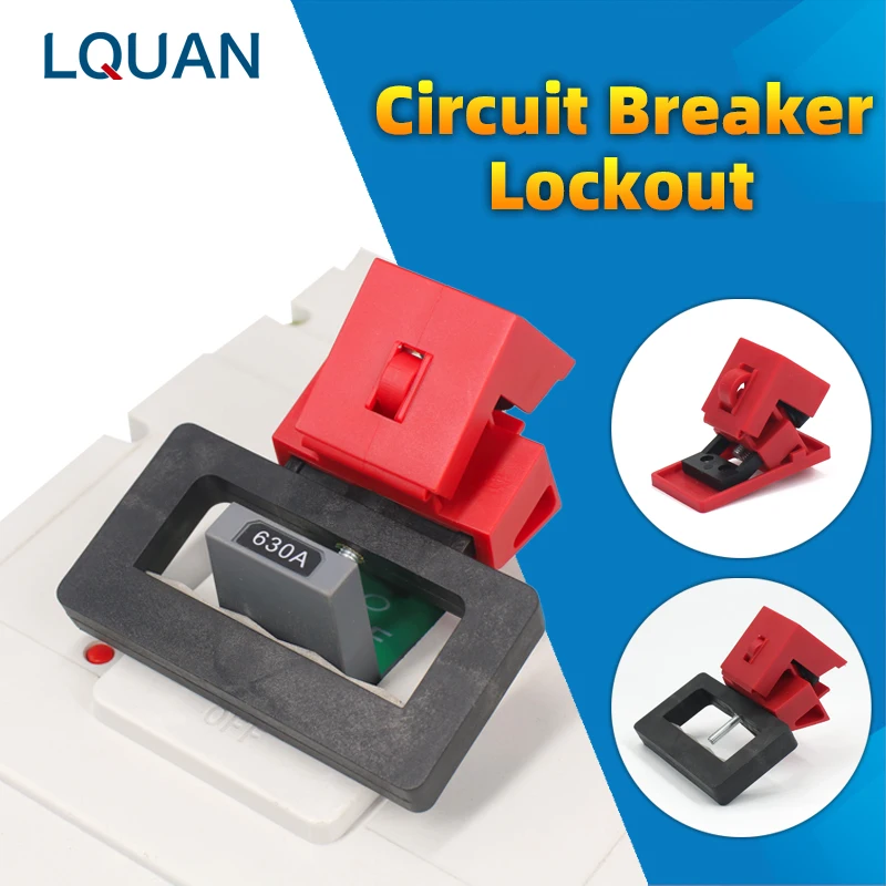 Clamp-On Circuit Breaker Lockout Electrical Air Switch MCCB Safety Lock Off LOTO Device For 120/227 480/600V