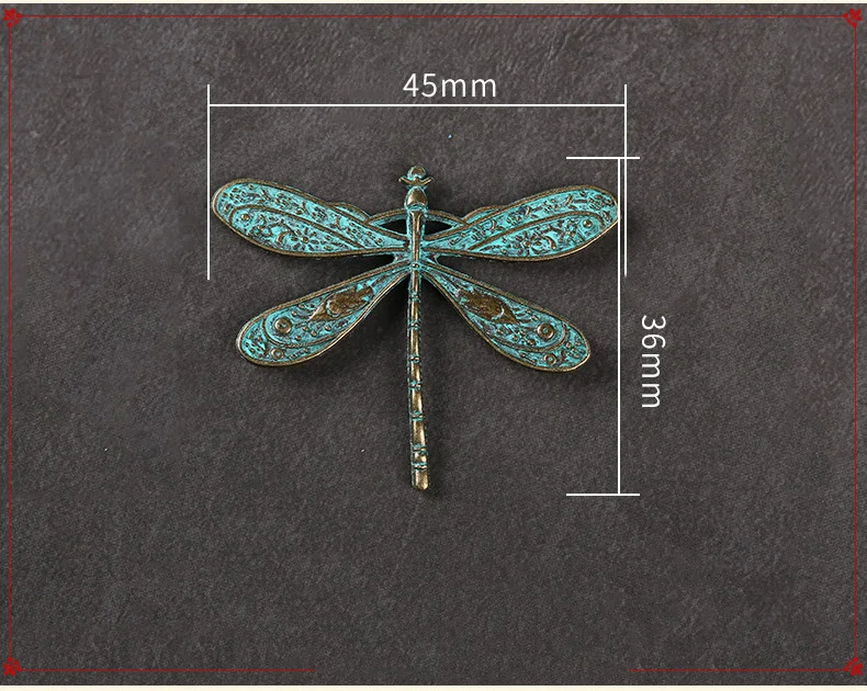 10pcs Charms 45x36mm Vintage Big Dragonfly Pendant DIY Retro Jewelry Bracelet Necklace Charms Pendant