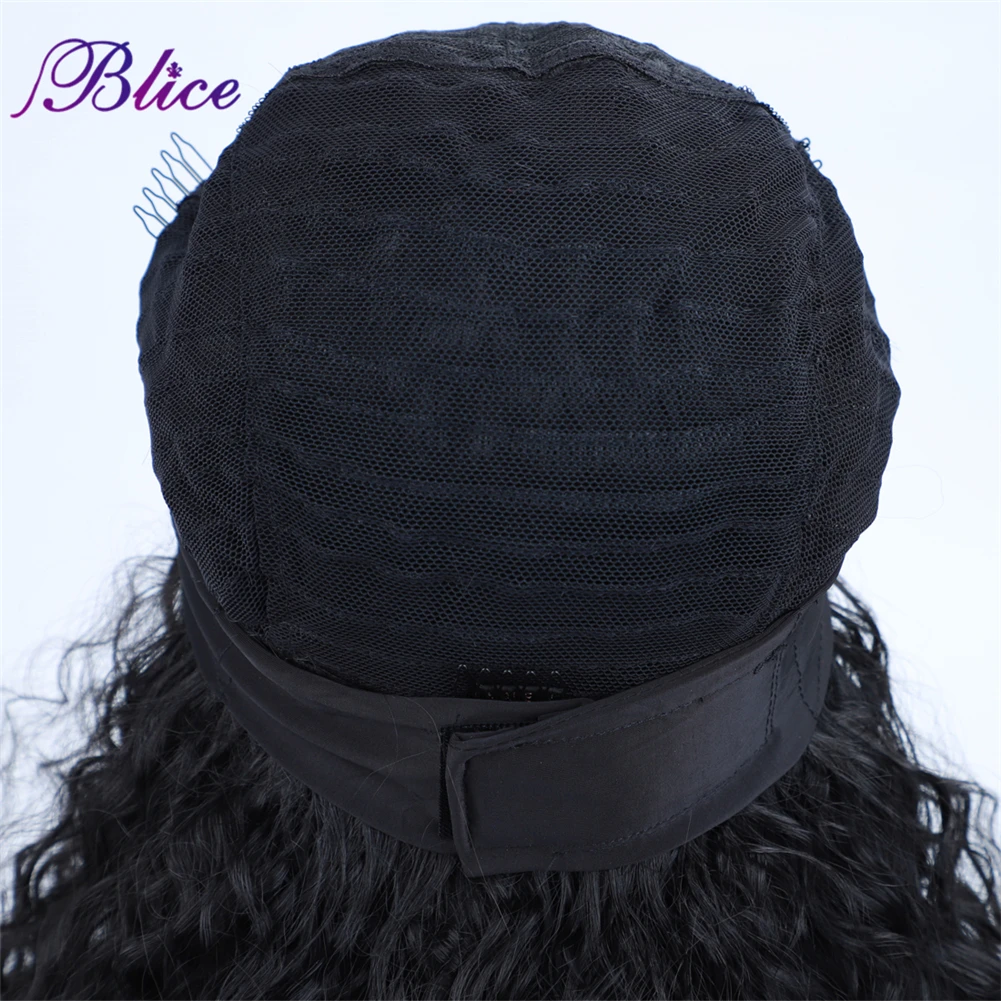 Blice Headband Wig Synthetic Hair ExtensionsNatural Wave Elastic Scarf Wigs No Sew In For African American Women