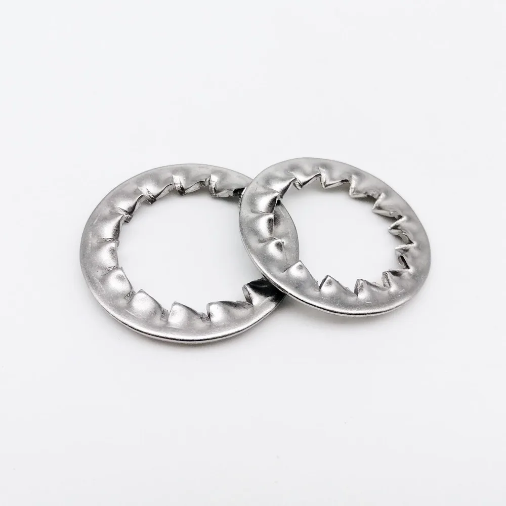 M2 M2,5 M3 M4 M5 M6 M8 M10 M12 M14 - M24 GB861.2 DIN6798J A2-70 304 Edelstahl interne gezahnte Sicherungsscheibendichtung – Detail 4
