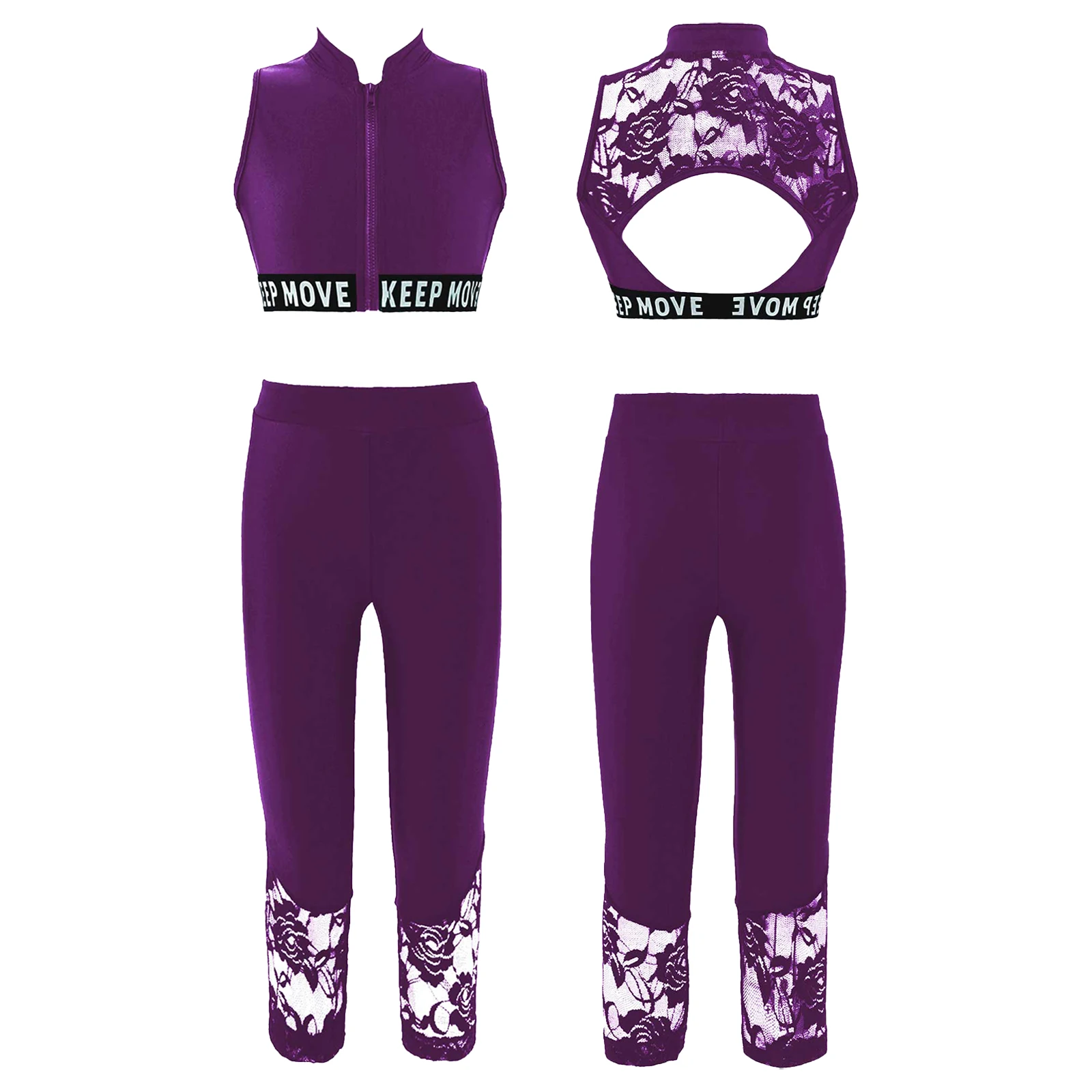 

Kids Girls Sports Workout Gymnastics Outfits Sport Bra Top Tank Tops with Pants Leggings for Yoga Running Fitness Dancewear Sets