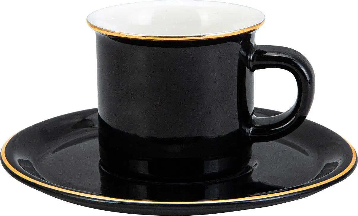 DOLBOVI Emsan Kısmet 6lı Black coffee cup Pad mug кружка coffee cup cup