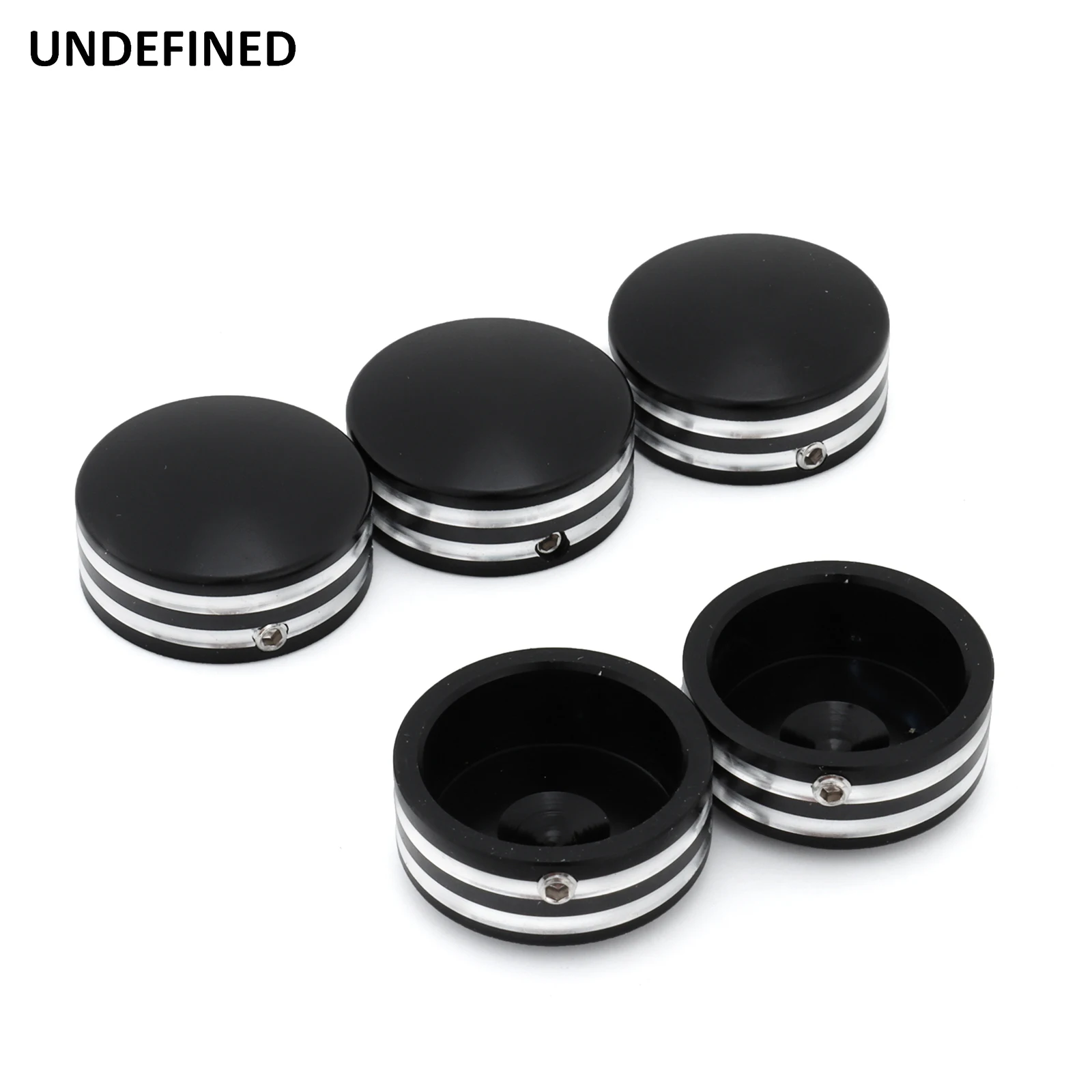 Rear Sprocket Flat Bolt Cover Caps for Harley Softail Fat Boy 1993-2023 Sportster XL 883 1200 Touring Road King Glides Black