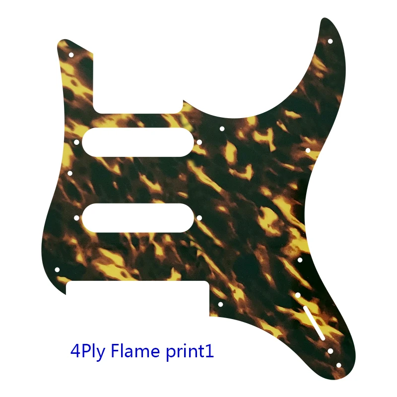 Fei Man - Custom Electric Guitar Scratch Plate, Flame Pattern, MIJ, Japan, YAMAHA, Pacifica, 112V