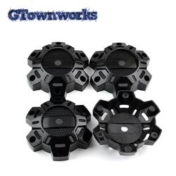 4pcs 138mm 104mm Mags15x76holes Wheel Center Caps For Rims Dust Hub Cover Refits No Logo Car Accessories Black ABS Plastic