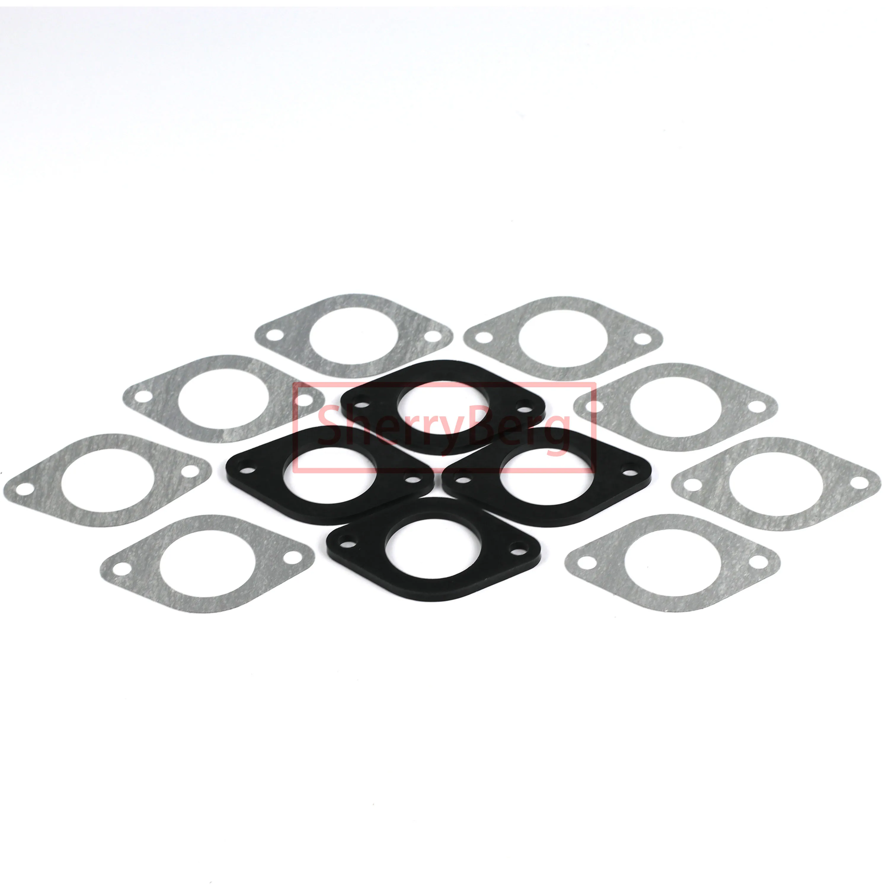 SherryBerg 48Dcoe 48 Dcoe 48mm EMPI Twin TBS حقن الخانق + الربط + العصا + TPS لـ Weber/Dellorto/Solex DCOE/DHLA Carb