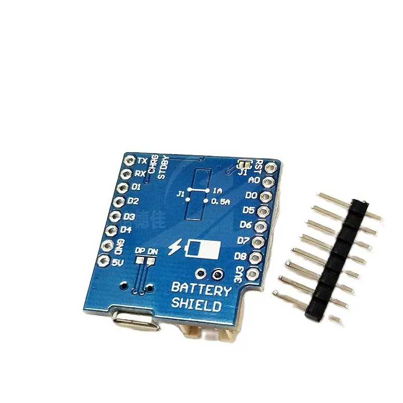D1ミニバッテリー用の1a充電ボードモジュールマイクロインターフェイス充電ボード