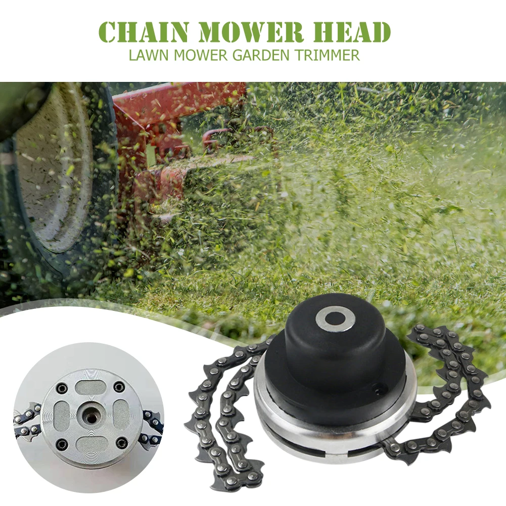 Universal Lawn Mower Chain Trimmer Head Chain Brushcutter for Trimmer Chain Type Blade Garden Grass Brush Cutter Chainsaw