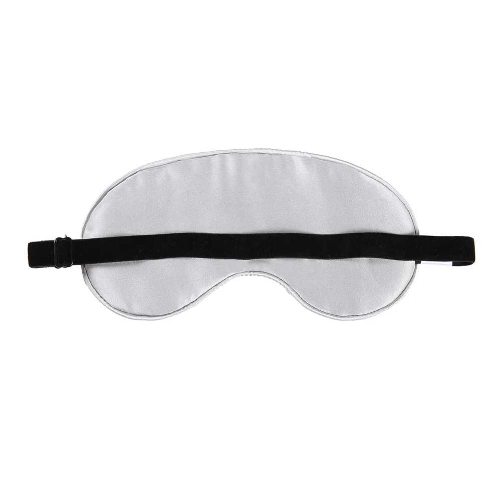 LILYSILK Silk Eye Sleep Mask maschere da donna Sleeping Eye Mask Men con ampia fascia elastica Silvergray