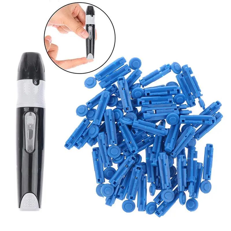 

Blood Sampling Pen Lancet Pen Adjustable Glucose Lancing Device+50pcs Needles Blood Sampling Glucose Test Pen