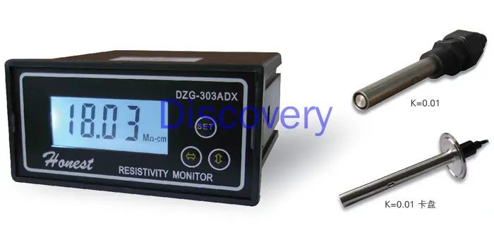 DZG-303ADX Type Resistivity Meter Pure Water Detection Pharmaceutical Contact Switch Alarm