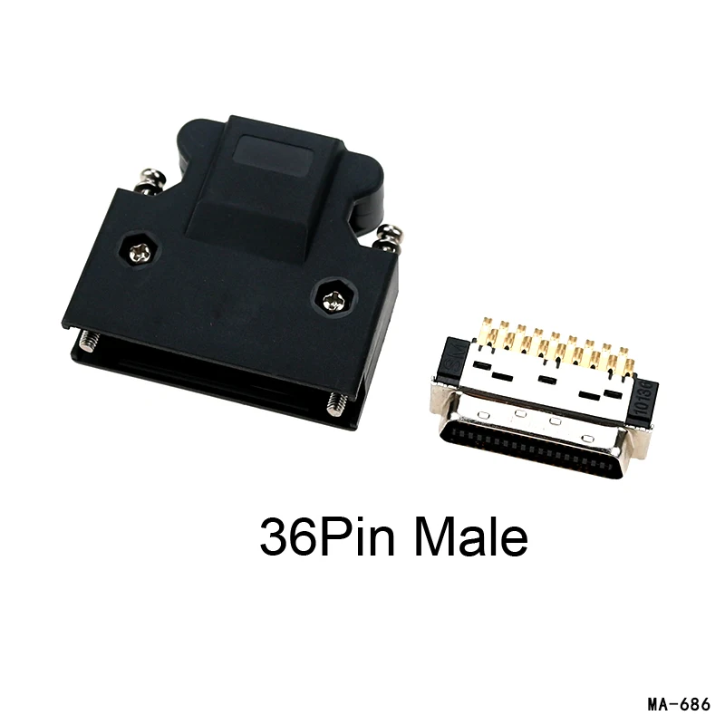 SCSI محرك سيرفو محرك IO موصل التحكم ، المكونات الذكور لباناسونيك ، ياسكاوا ، ميتسوبيشي ، دلتا ، MDR ، 14 ، 20 ، 26 ، 36 ، 50 دبوس #6