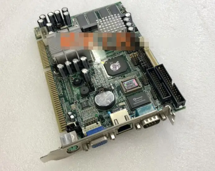 HSB-681-02 100%OK Original Embedded IPC Board ISA Slot Industrial motherboard Half-Size CPU Card PICMG1.0 Mainboard with CPU RAM