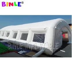 10x5x3.3m airblown inflatable tunnel tent with transparent windows construction dome building event shelter for outdoor