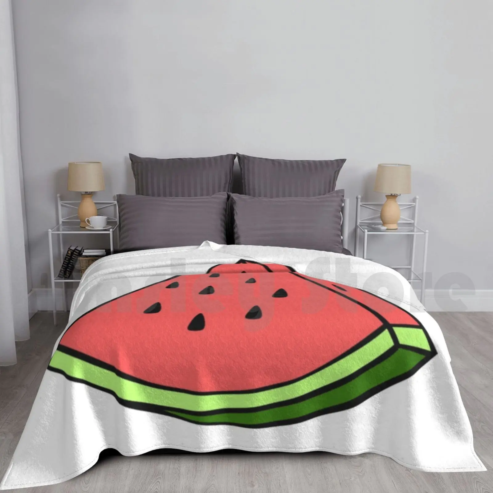 Watermelon Thingy Blanket Fashion Custom Water Melon Watermelon Stuff Things Hello Can You Hear Me Singer