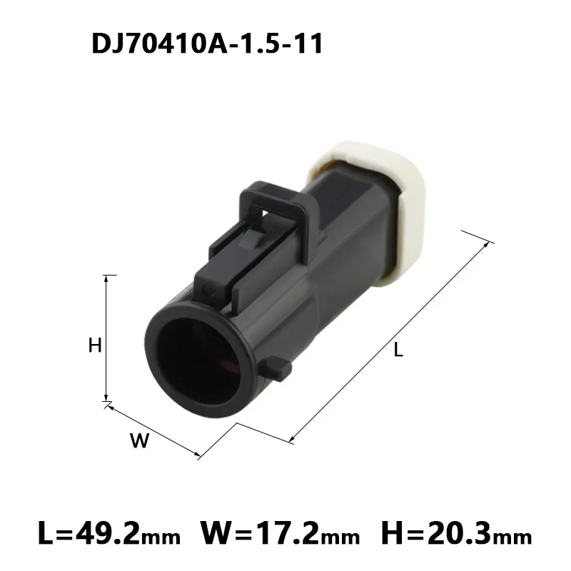 100 pcs 4-hole sheath car connector car connector DJ70410A-1.5-11 with terminal