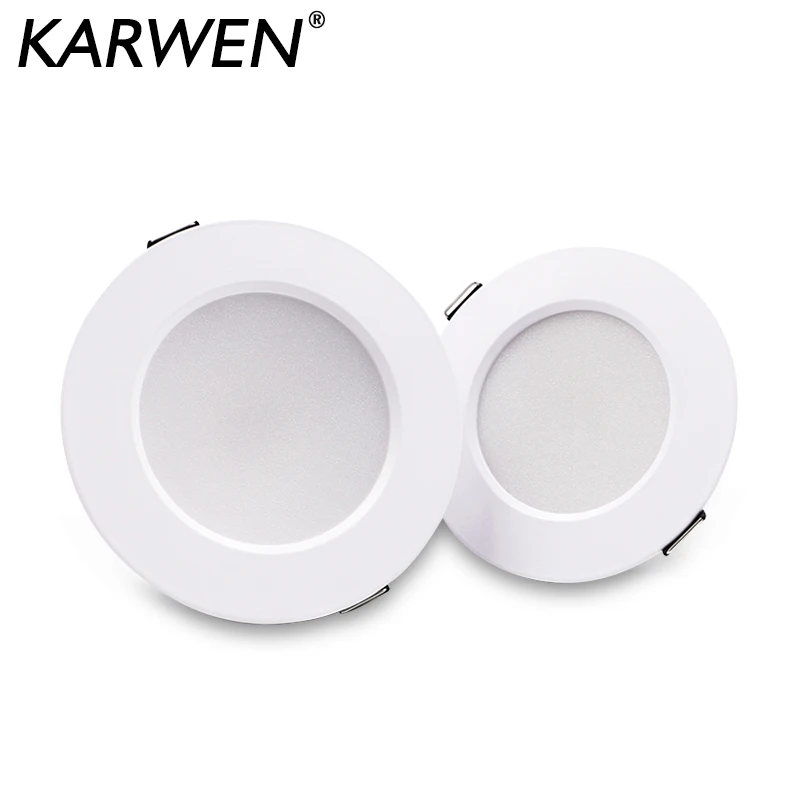 LED Downlight oświetlenie sufitowe 5W 7W 9W 12W 15W AC 220V 230V 240V led downlight zimnej ciepłe białe światło led do salonu