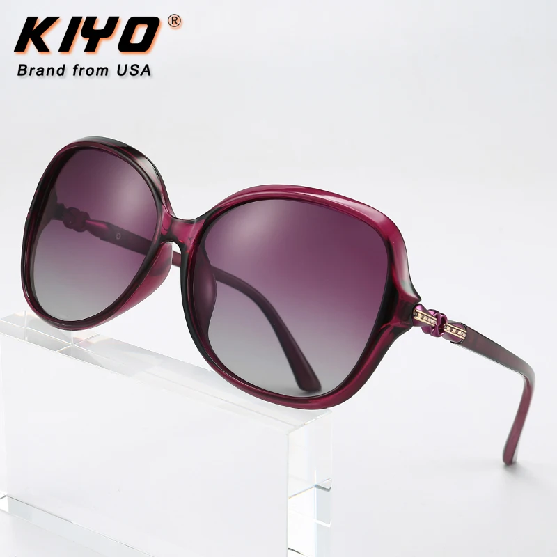 KIYO Brand 2020 New Women Polygona Polarized Sunglasses PC Classic Sun Glasses High Quality UV400 Driving Eyewear 9562