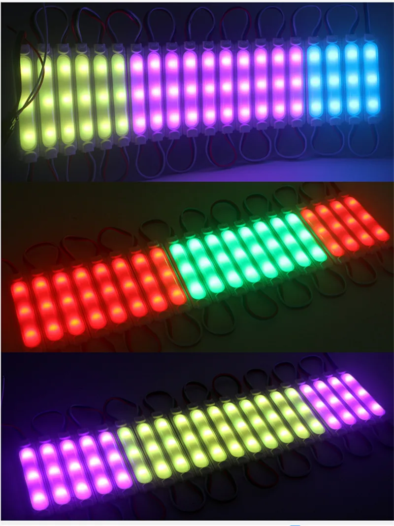 New style WS2811 Pixel LED Module Lighting 12V IP68 Waterproof COB Digital RGB Led Modules Advertising sign lamp Strip Light