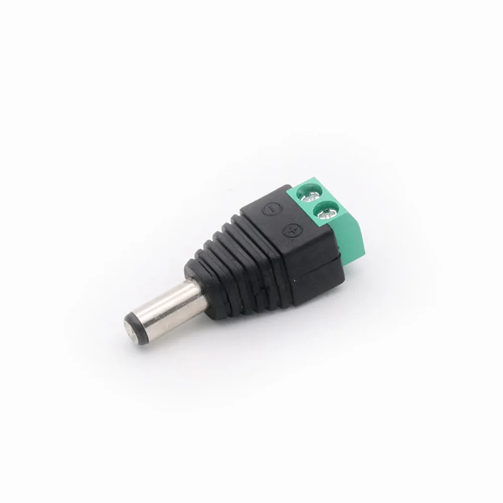 R Connector 1 pc Power DC Jack CCTV Video Balun 5.5*2.1mm DC Power Plug Terminals Connector Adapter