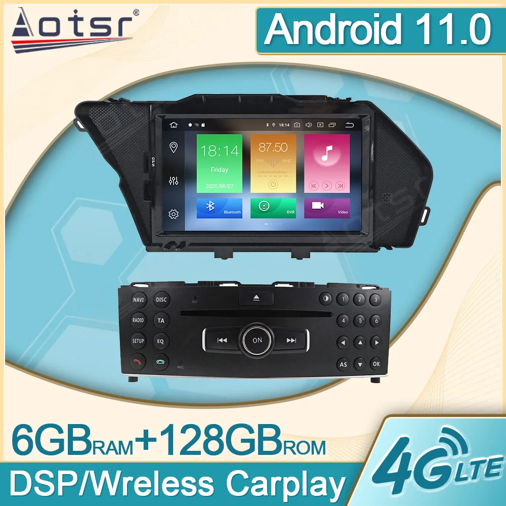 

6+128G Android 11.0 For Mercedes Benz GLK X204 GLK300 GLK350 Car Radio Multimedia Player Auto Video GPS Navigation Head Unit DPS