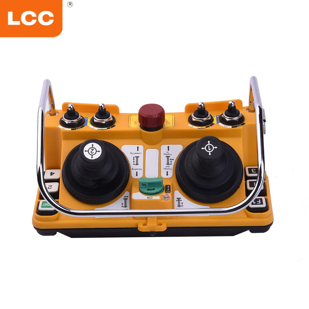 F24-60 Rocker Waterproof Industrial Hydraulic Joystick Radio Remote Control Bridge Crane Electric Hoist Transmitter Receiver