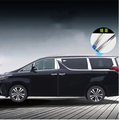 

Стайлинг автомобиля, оконная отделка из нержавеющей стали для Toyota Alphard /Vellfire 30series 2016-2020