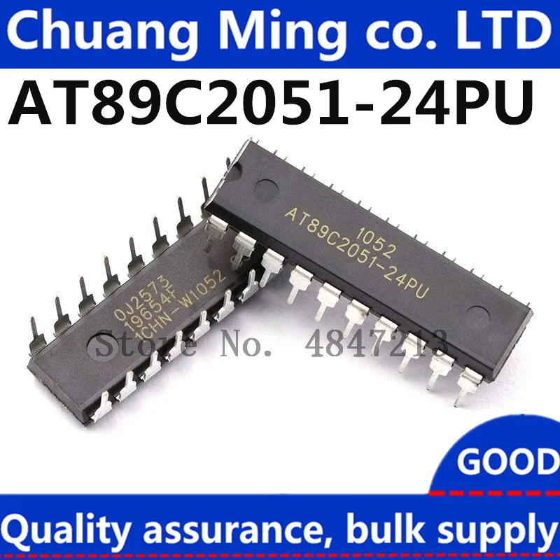 

Free Shipping 50pcs/lots AT89C2051-24PU AT89C2051 89C2051 DIP-20 New original IC