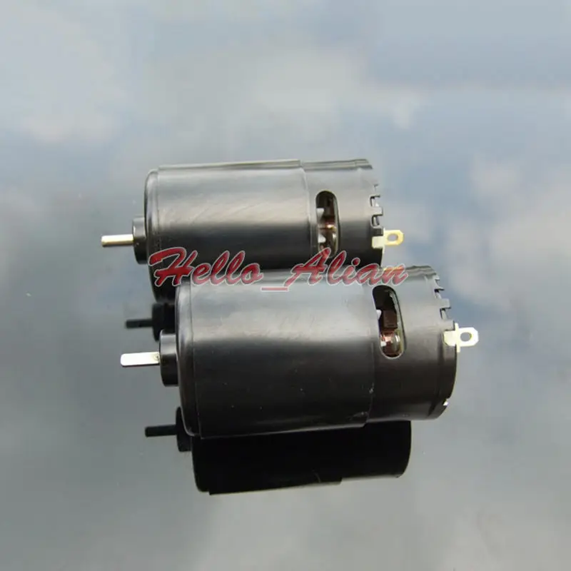 1PC Black RS-550 Mute Motor DC 6V-18V 12V 17000RPM High Speed Large Torque Strong Magnetic DIY RC Car Boat Model