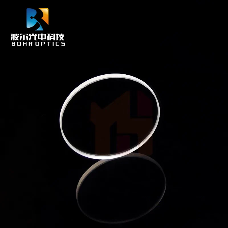 2pcs Circular Ultraviolet Quartz Plate Fused Silica Material High Light Transmission Quartz Glass Plate