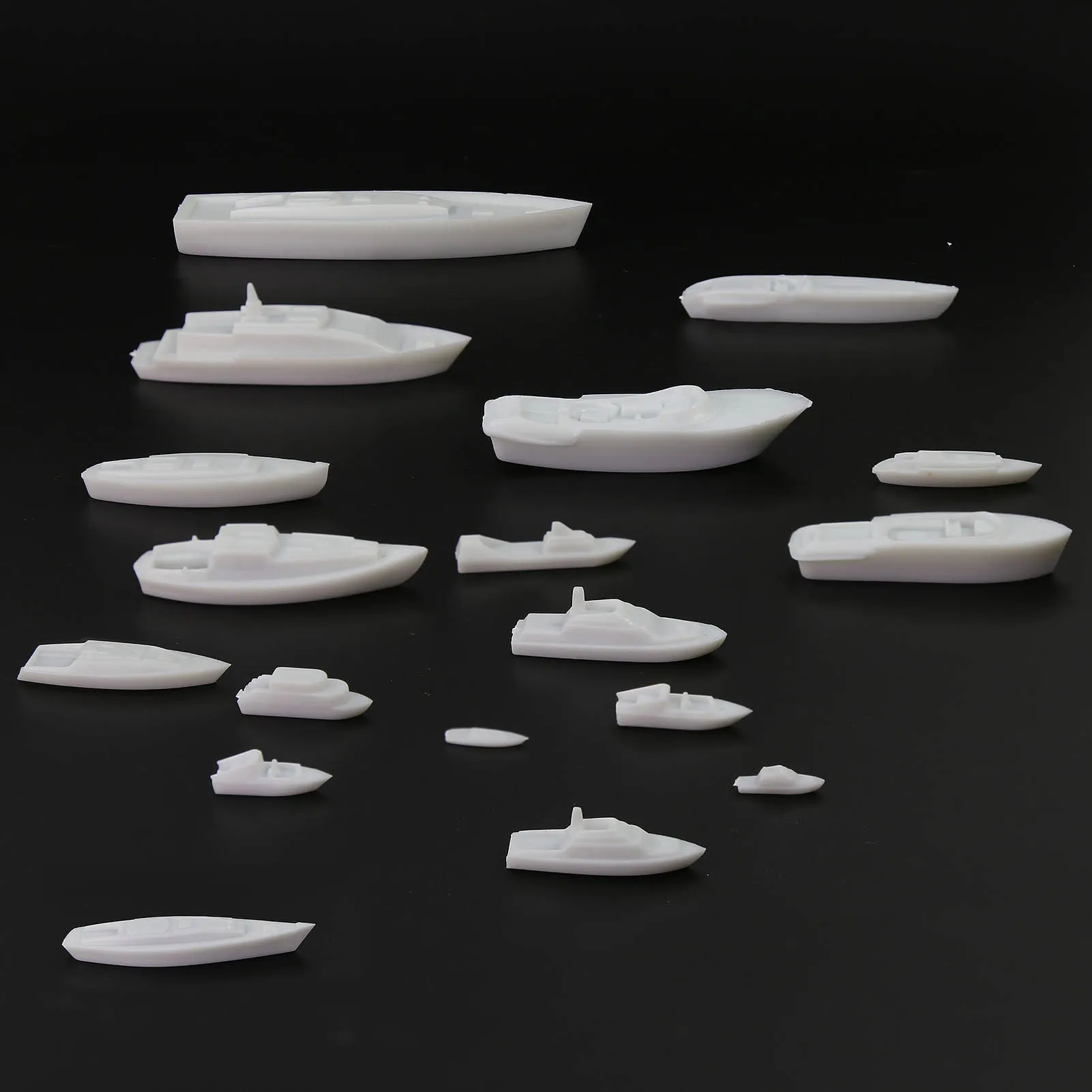 32pcs O OO HO N Z Scale Resin Model Boats Ships Yacht Craft Miniature Railway Layout Scenery DS01