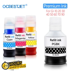 Refill Ink Kit For Canon GI-10 20 30 40 PIXMA G6010 G5020 G6020 G7020 G5030 G6030 G5040 G6040 GM2010 GM2030 GM2040 Printer