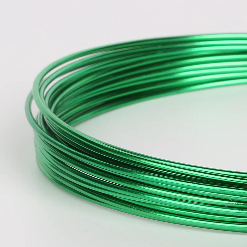1.0 1.5 2.0 2.5mm Colorful Soft Plated Aluminium Wire For Jewelry Making DIY Bracelet Craft Accessories Wholesale Supply
