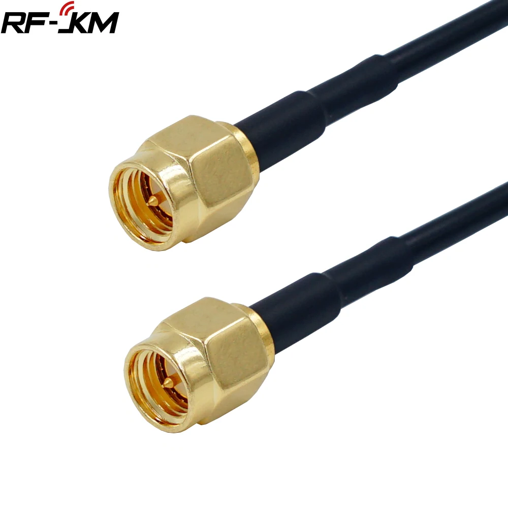 RG174 SMA Male Plug to SMA Male Plug RF Jumper Pigtail Coax Cable