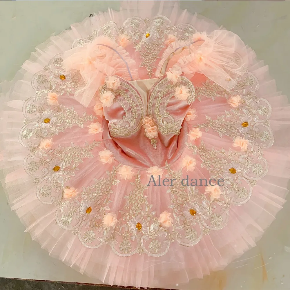 2021 Ballet Tutus For Adults Kid Girls Ballet Tutu Ballerina Dress Women Pink Classical Pancake Tutu Dancing Costume Dress Child
