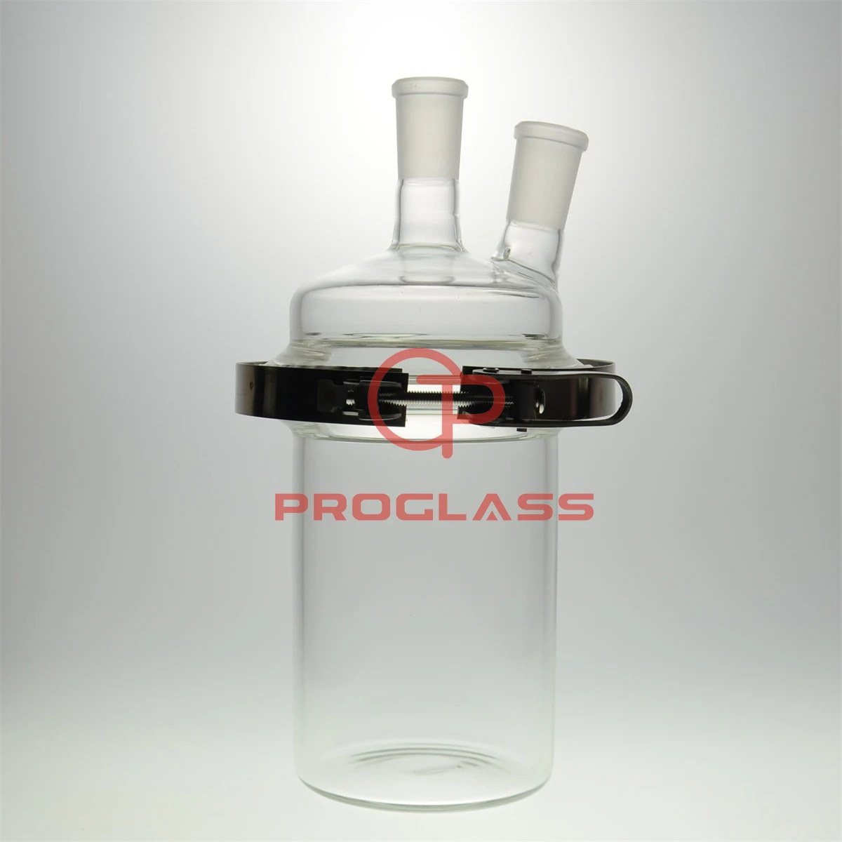 

Laboratory Separately Reactor Cylinder Flask with The Easy Open clamp ,Two Necks 24/40