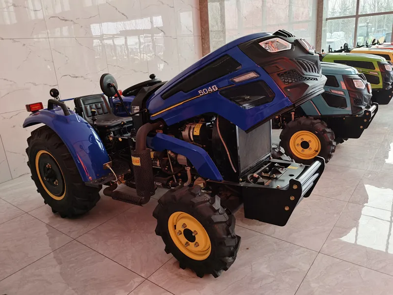 SYNBON Garden Four Wheels Tractors Hydraulic Micro Compact Orchard Greenhouse 4Wd Tractors
