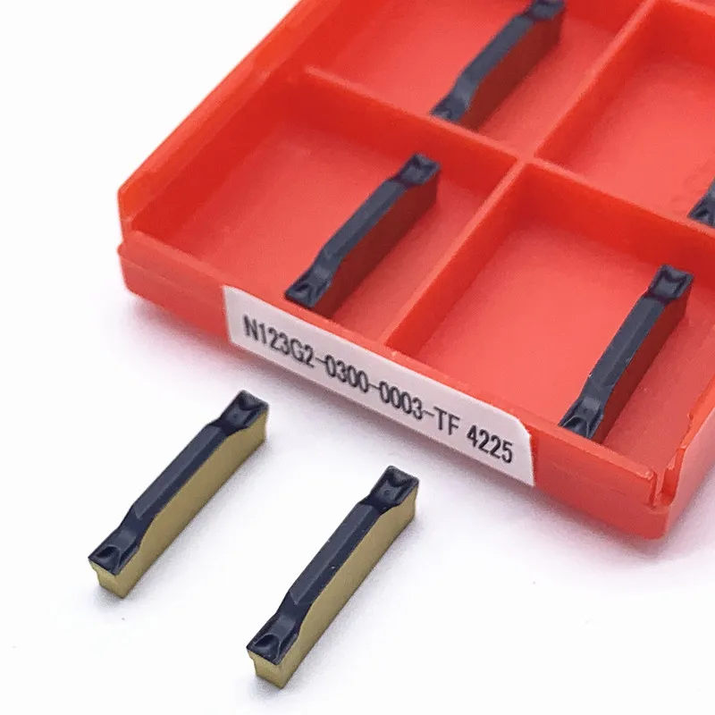 

N123G2-0300-0003-CR 1125 Grooving Carbide Inserts N123G2-0300-0003-TF 4225 Lathe Cutter Turning Tool N123G2