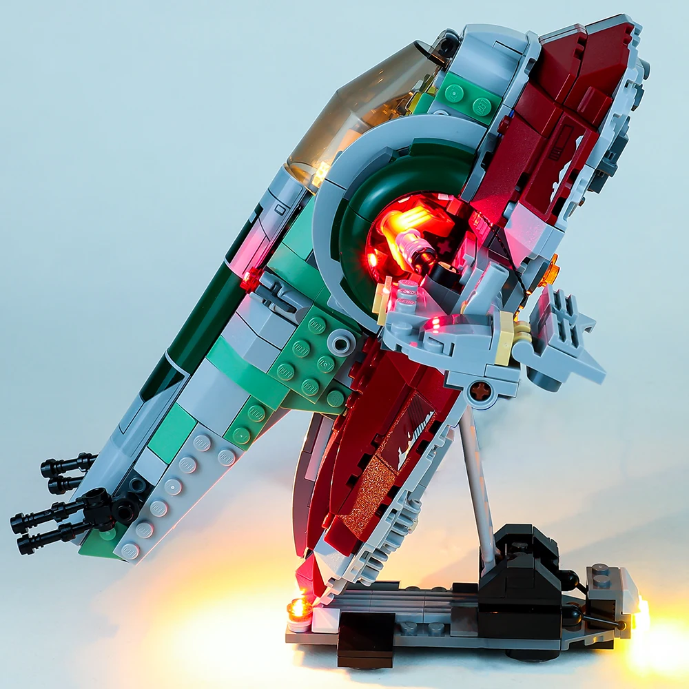 EASYLITE LED Licht Up Kit Für 75312 Boba fett der Starship Block DIY Spielzeug Bausteine Beleuchtung Set NICHT Enthalten modell