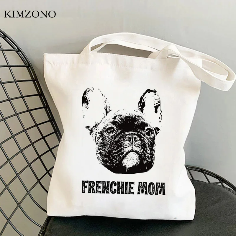 French Bulldog shopping bag shopper bolso canvas shopping bag shoping reciclaje cloth ecobag sac tissu