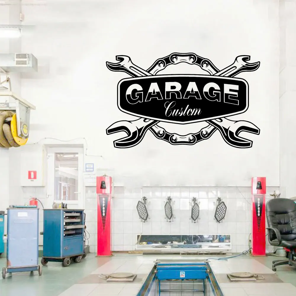 Vinyl Wall Decal Garage Decoration Machinery Auto Service Auto Repair Shop Wall Decoration Home Garage Fashion Decoration  ck9