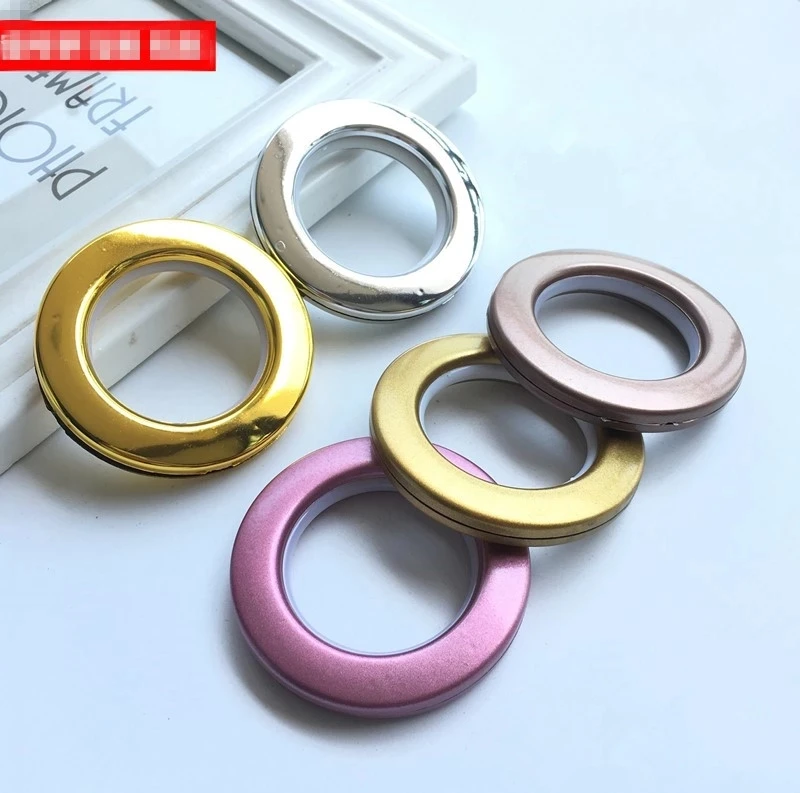 80pcs High quality Curtain accessories large roman ring roman grommet for curtains gold and silver hole-digging circle