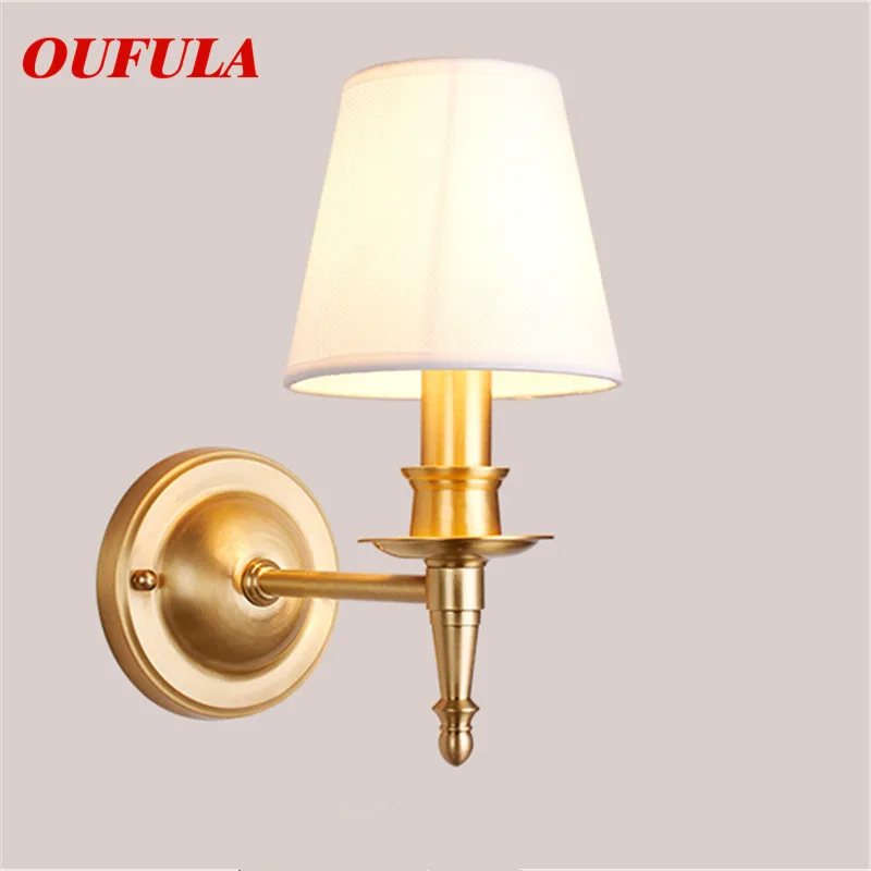 

OULALA Indoor Wall Lamps Fixture Brass Modern LED Sconce Contemporary Creative Decorative For Home Foyer Bedroom Corridor