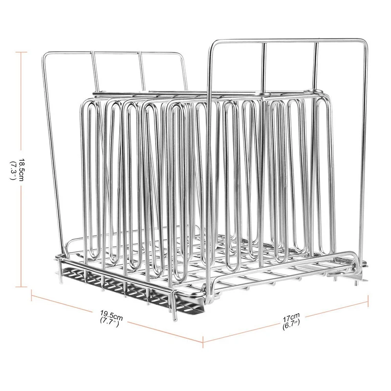 

Detachable 304 Stainless Steel Sous Vide Rack With Adjustable No-Float Top Bar For 12qt 11L Containers